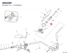 SPACER 7131D051A diagram position