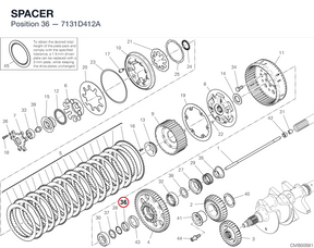 SPACER 7131D412A diagram position