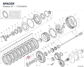 SPACER 7131D421A diagram position