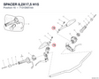 SPACER 8,2X17,5 H15 7131D601AA diagram position