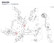 SPACER 7131D941AA diagram position