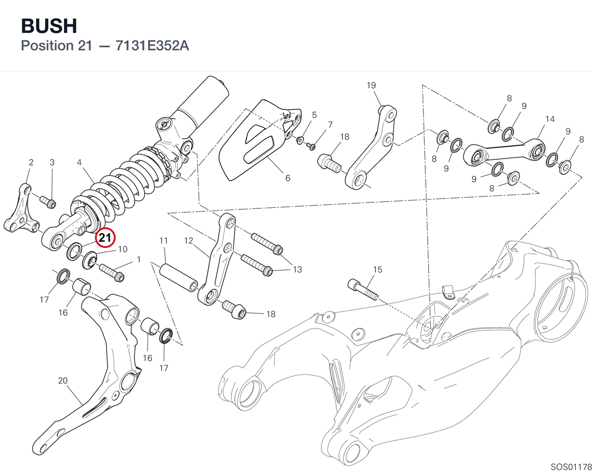 BUSH 7131E352A diagram position