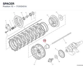 SPACER 7131E451A diagram position