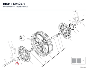 RIGHT SPACER 7131E591AA diagram position
