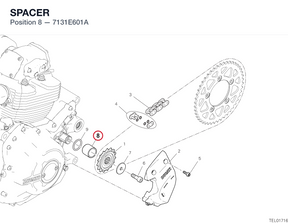 SPACER 7131E601A diagram position