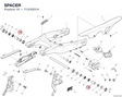 SPACER 7131E931A diagram position