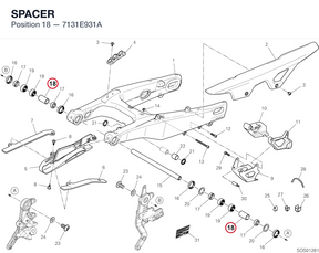 SPACER 7131E931A diagram position
