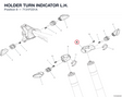 HOLDER TURN INDICATOR L.H. 7131F231A diagram position