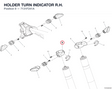 HOLDER TURN INDICATOR R.H. 7131F241A diagram position