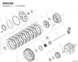 SPACER 7131F292A diagram position