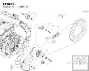 SPACER 7131F511A diagram position
