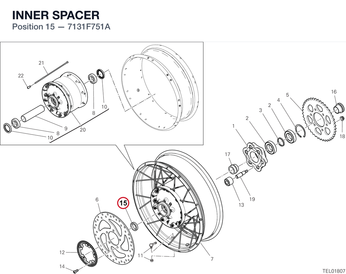 INNER SPACER 7131F751A diagram position