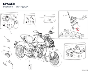 SPACER 7131F821AA diagram position