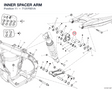 INNER SPACER ARM 7131F851A diagram position