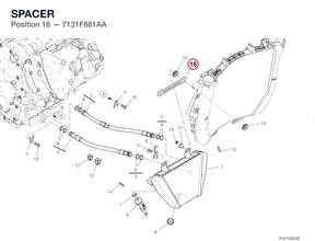 SPACER 7131F881AA diagram position
