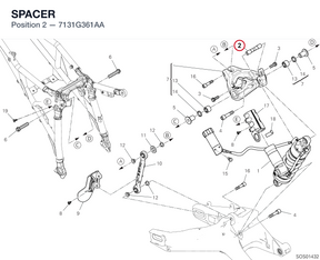 SPACER 7131G361AA diagram position