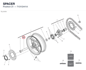 SPACER 7131G441A diagram position