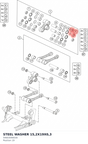 Diagram preview: STEEL WASHER 15,2X19X0,3 (54603090030)