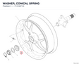 WASHER, CONICAL SPRING 71410271A diagram position