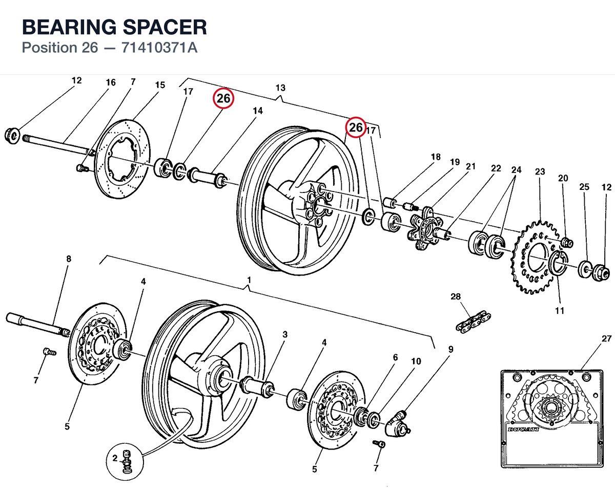 BEARING SPACER 71410371A diagram position