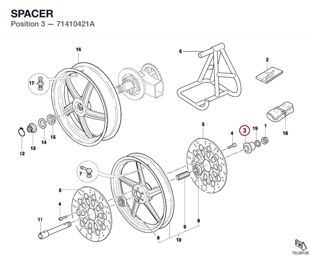 SPACER 71410421A diagram position