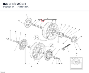 INNER SPACER 71410431A diagram position