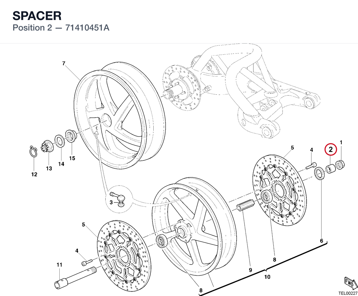 SPACER 71410451A diagram position