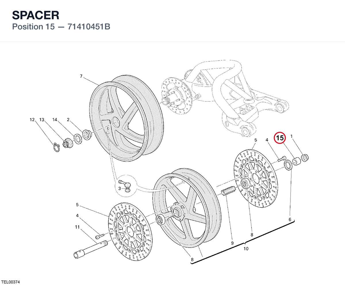 SPACER 71410451B diagram position