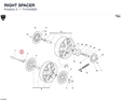 RIGHT SPACER 71410482A diagram position
