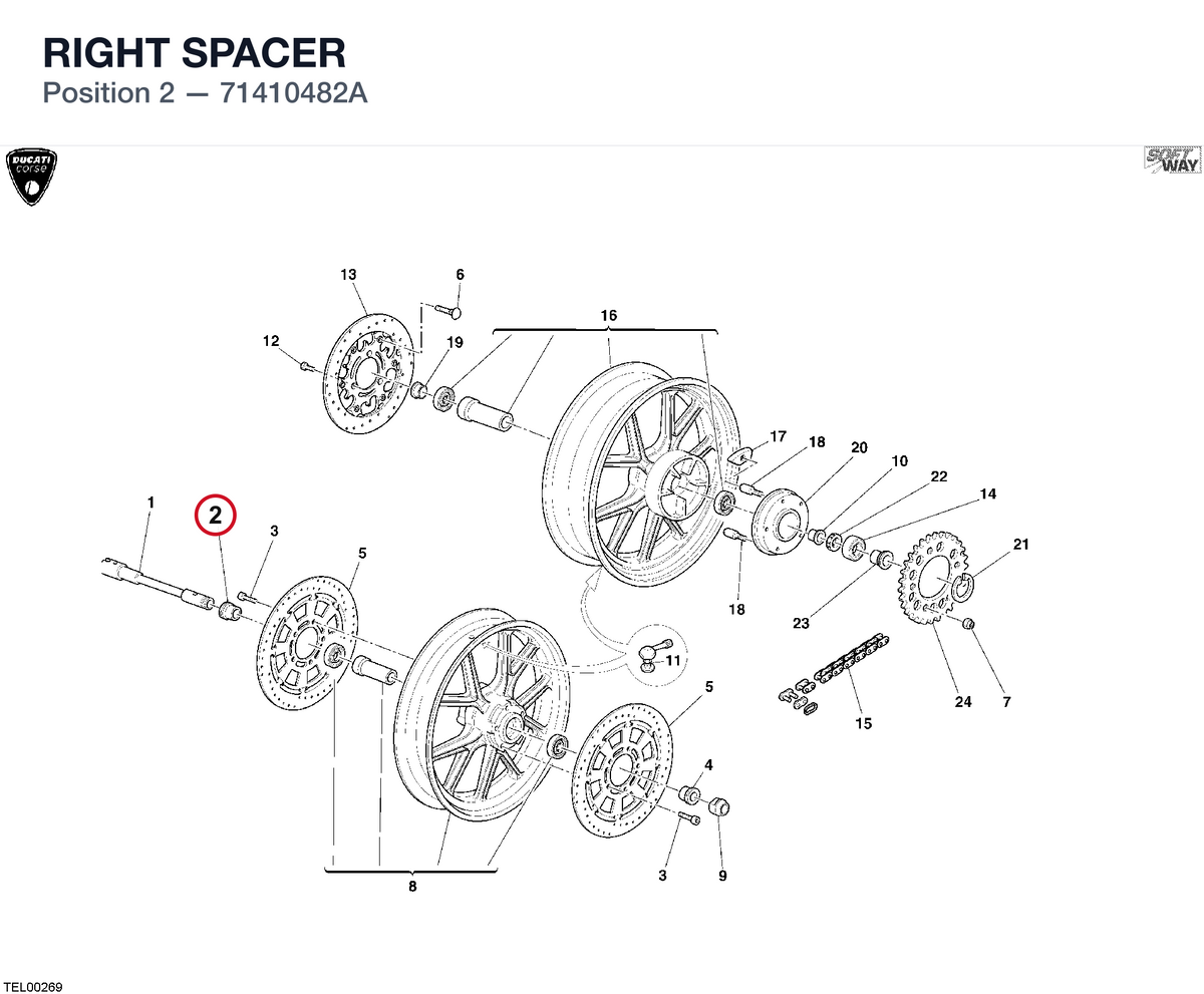 RIGHT SPACER 71410482A diagram position