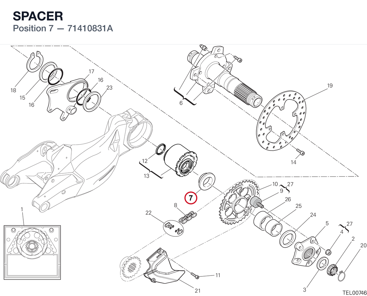 SPACER 71410831A diagram position