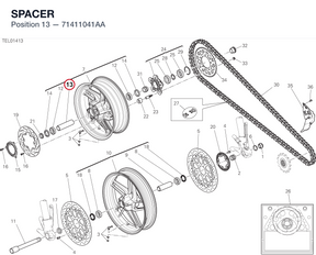SPACER 71411041AA diagram position