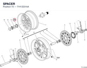 SPACER 71413231AA diagram position