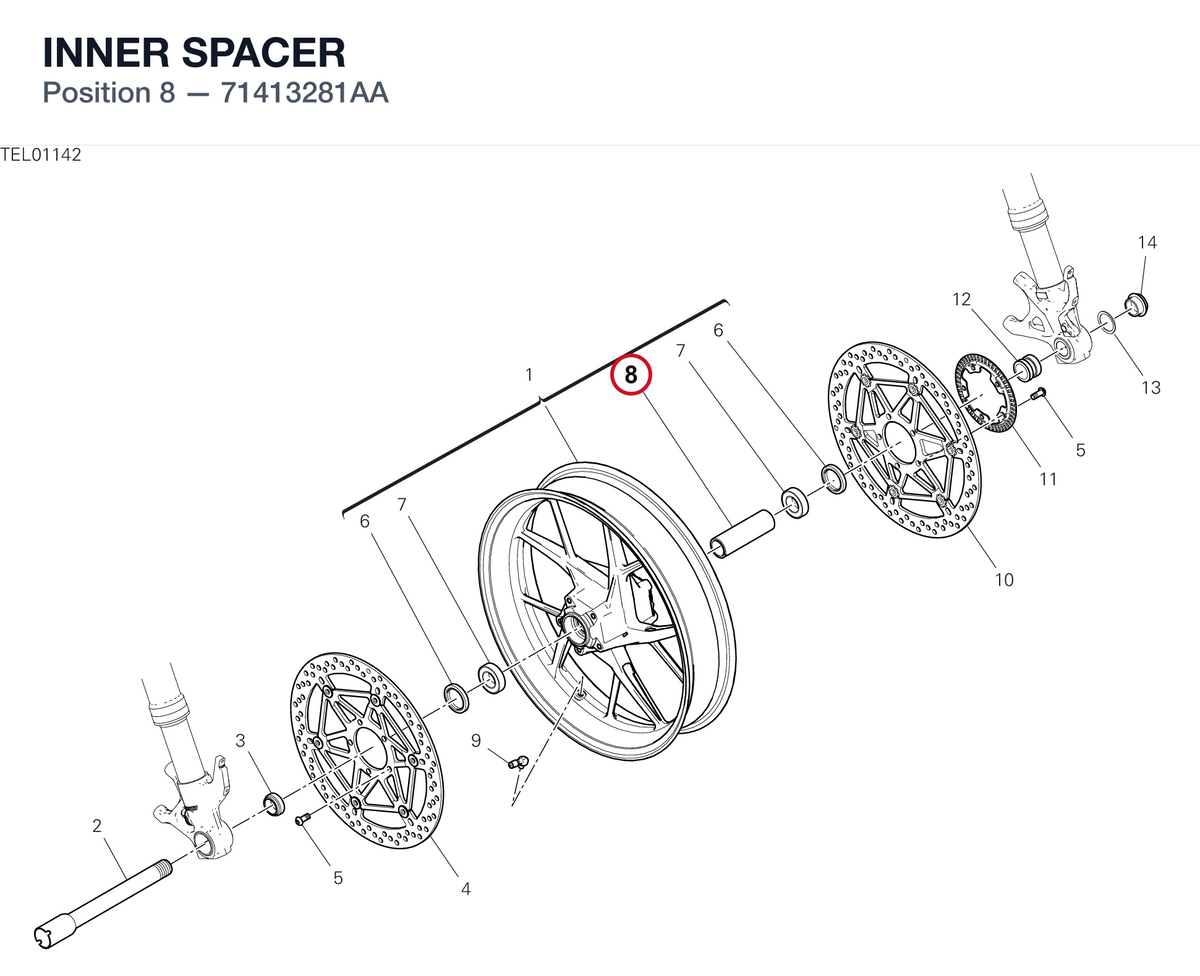 INNER SPACER 71413281AA diagram position
