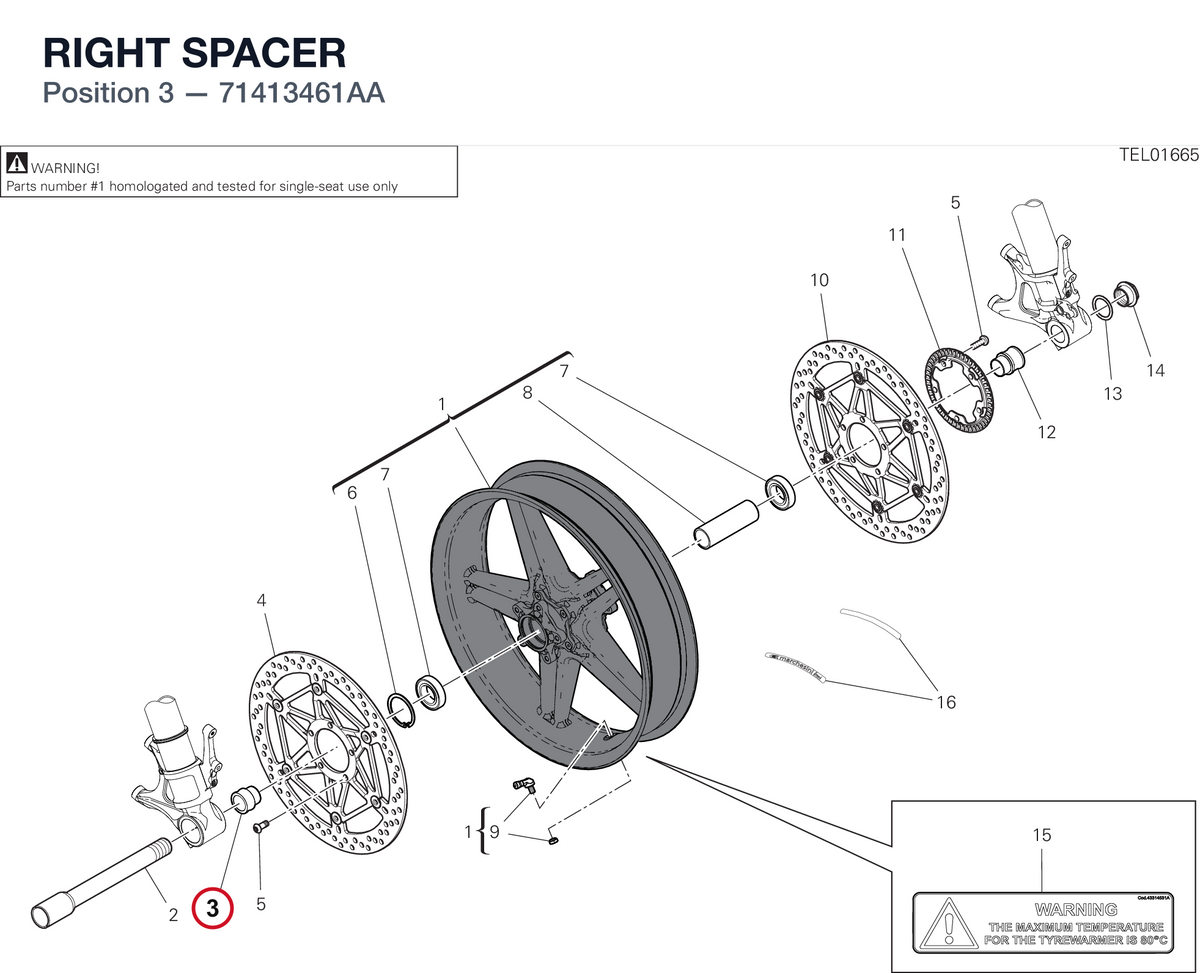 RIGHT SPACER 71413461AA diagram position