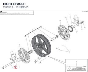 RIGHT SPACER 71413461AA diagram position