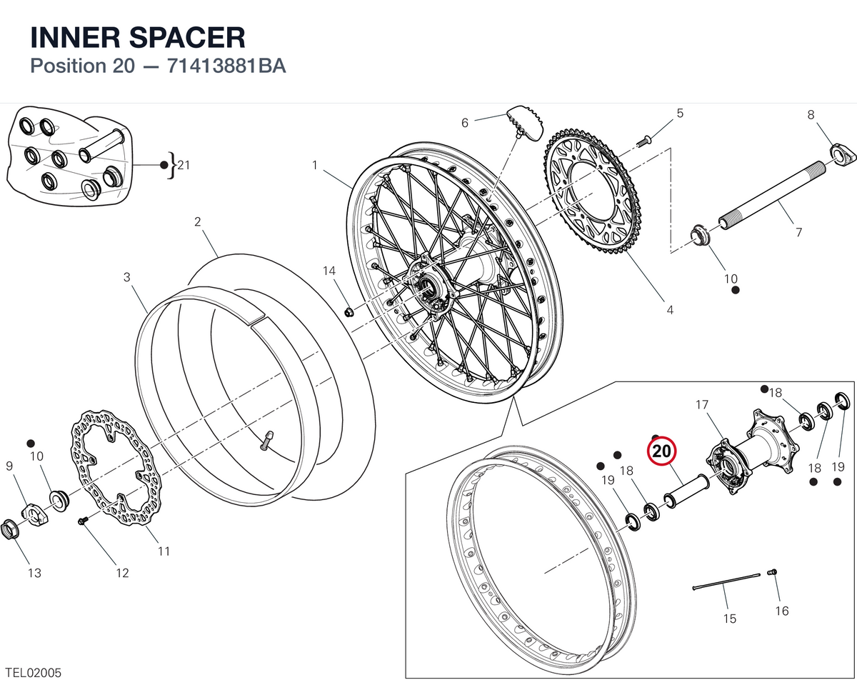 INNER SPACER 71413881BA diagram position