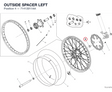 OUTSIDE SPACER LEFT 71413911AA diagram position