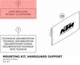 Diagram preview: MOUNTING KIT, HANDGUARD SUPPORT (A63402079044)