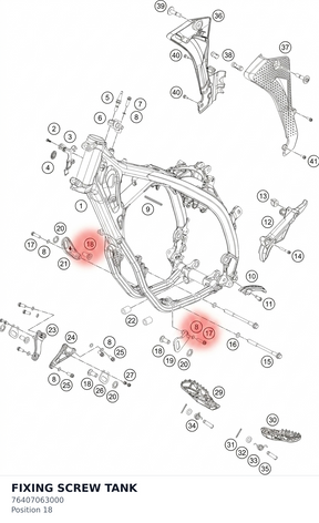 Diagram preview: FIXING SCREW TANK (76407063000)