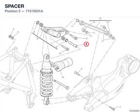SPACER 71510031A diagram position