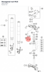 Diagram preview: Hexagonal nut M10 (0982100003)