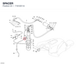 SPACER 71610011A diagram position