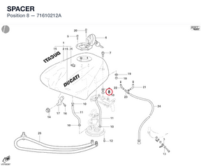 SPACER 71610212A diagram position