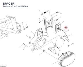 SPACER 71610213AA diagram position