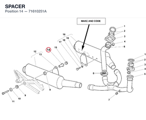 SPACER 71610251A diagram position