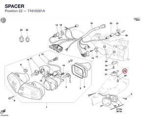 SPACER 71610281A diagram position