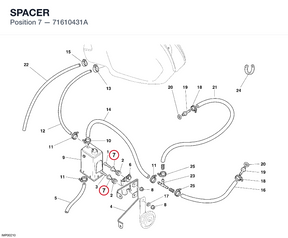 SPACER 71610431A diagram position