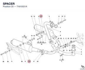 SPACER 71610551A diagram position