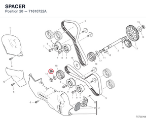 SPACER 71610722A diagram position